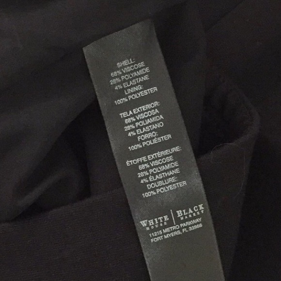 WHBM Black Ponte Studded Pencil Skirt - Picture 6 of 10